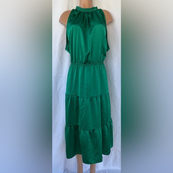 Nine.Eight Womens and Womens Plus Satin Halter Midi Dress, Sizes 3X - Picture 9 of 10